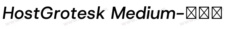 HostGrotesk Medium字体转换